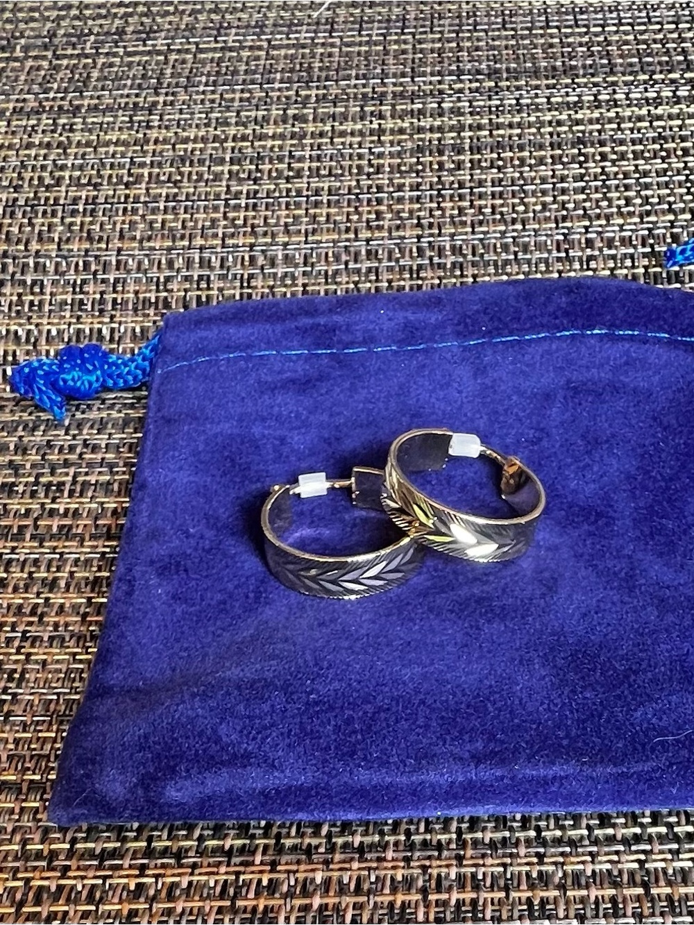 Classic Limoges hoop earrings in rich gold tone. NWT.